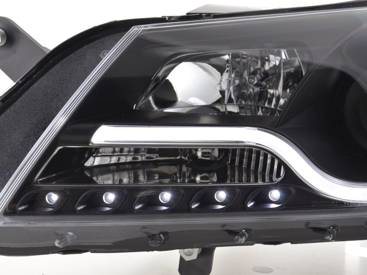 Scheinwerfer Set Daylight LED TFL-Optik VW Passat B7 3C 10- schwarz Scheinwerfer Set Daylight LED TFL-Optik VW Passat B7 3C 10- schwarz